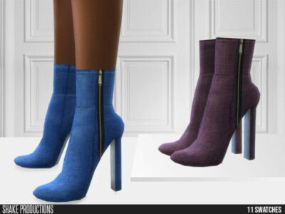 721 Denim Boots By Shakeproductions Sims 4 CC