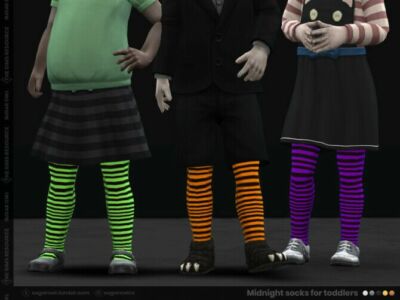 Accessories, Tights / Stockings: Midnight Socks For Toddlers By Sugar OWL – TSR. Sims 4 CC