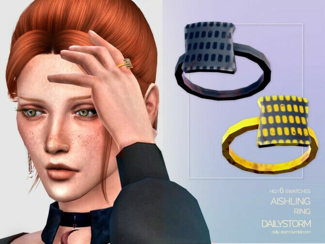 Aishling Ring By Dailystorm Sims 4 CC