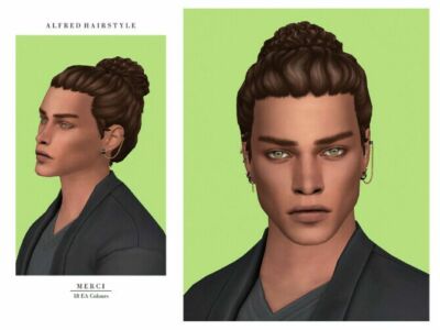 Alfred Hairstyle By Merci Sims 4 CC