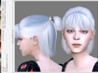 Alice Hair By Magpiesan Sims 4 CC