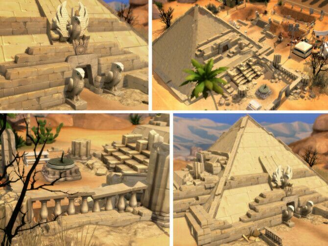 sims 4 cc ancient pyramid by virtualfairytales 2