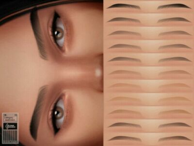 Angela Eyebrows NO 34 By Cosimetic Sims 4 CC