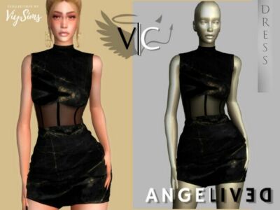 Angelived Collection Dress Xiii By VIY Sims Sims 4 CC