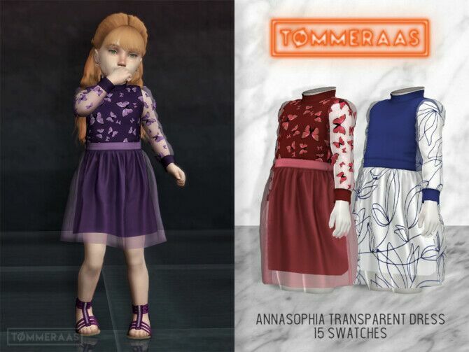 Annasophia Transparent Dress (#17) At Tømmeraas Sims 4 CC