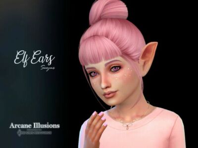 Arcane Illusions ELF Ears Child SET By Suzue Sims 4 CC