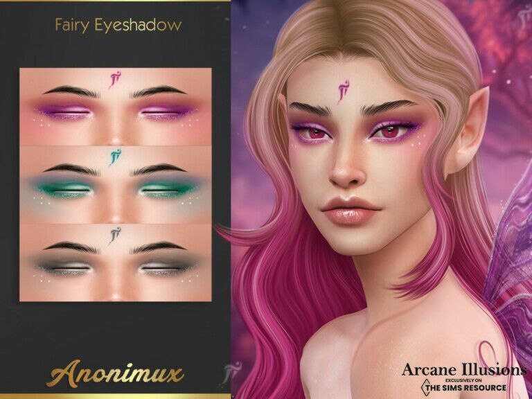 Arcane Illusions – Fairy Eyeshadow By Anonimux Simmer Sims 4 CC