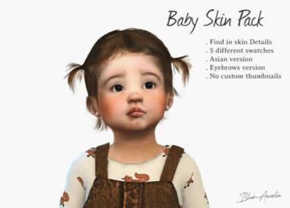 Baby Skin Pack At Blue Ancolia Sims 4 CC