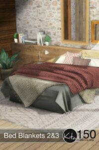 BED Blankets 2&3 At Ktasims Sims 4 CC