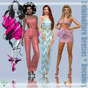 Belaloallure Dresses Recolors At Annett’s Sims 4 Welt Sims 4 CC