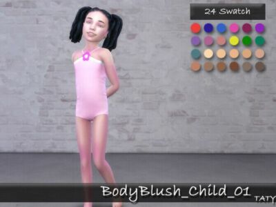 Body Blush 01 Child By Tatygagg Sims 4 CC
