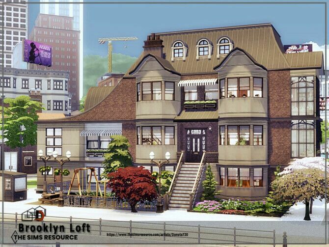 Brooklyn Loft By Danuta720 Sims 4 CC