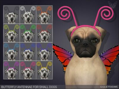 Butterfly Antennae For Small Dogs By Feyona Sims 4 CC