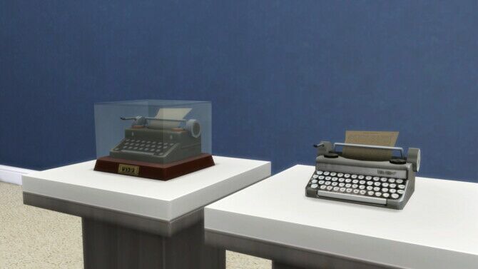 sims 4 cc buyable antique typewriter without case by xordevoreaux 3