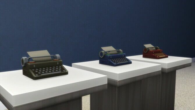 sims 4 cc buyable antique typewriter without case by xordevoreaux 4