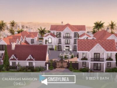 Calabasas Mansion By Simsbylinea Sims 4 CC