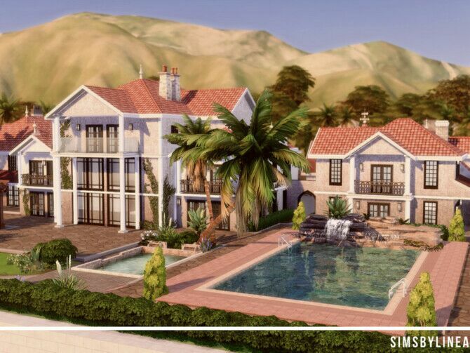 sims 4 cc calabasas mansion by simsbylinea 3