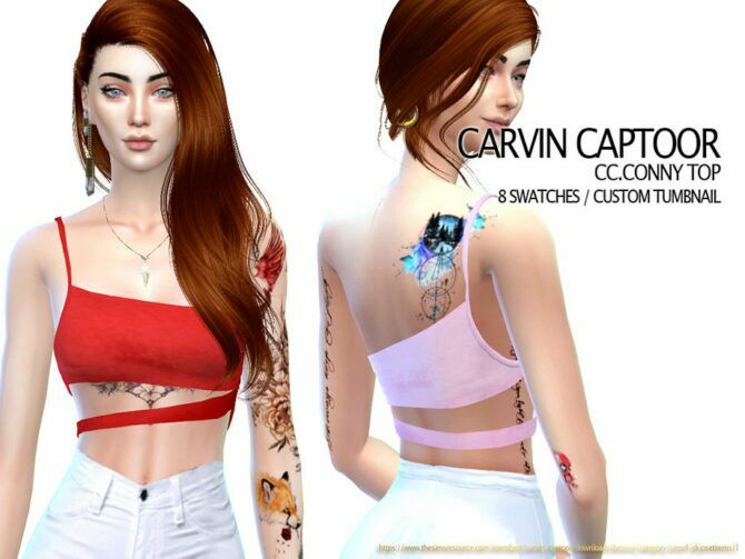 CC Conny TOP By Carvin Captoor Sims 4 CC