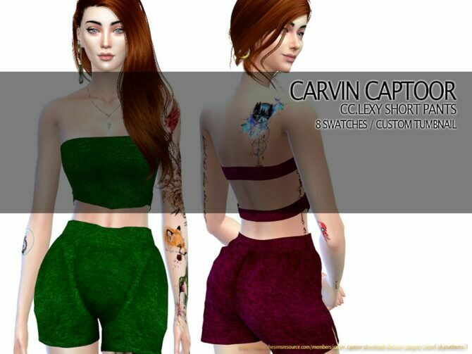 CC Lexy Short Pants By Carvin Captoor Sims 4 CC