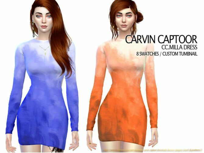 Milla Dress By Carvin Captoor Sims 4 CC