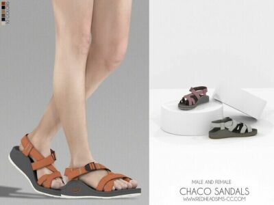 Chaco Sandals Male And Female At Redheadsims Sims 4 CC