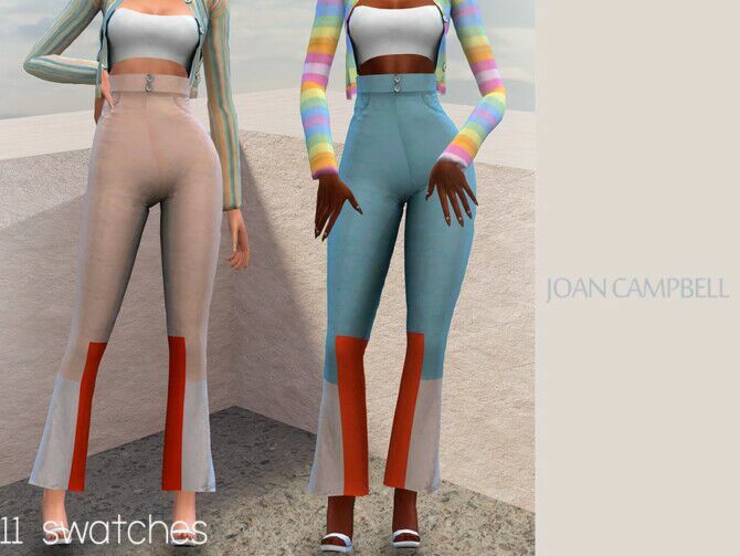 Chloe Pants By Joan Campbell Beauty Sims 4 CC