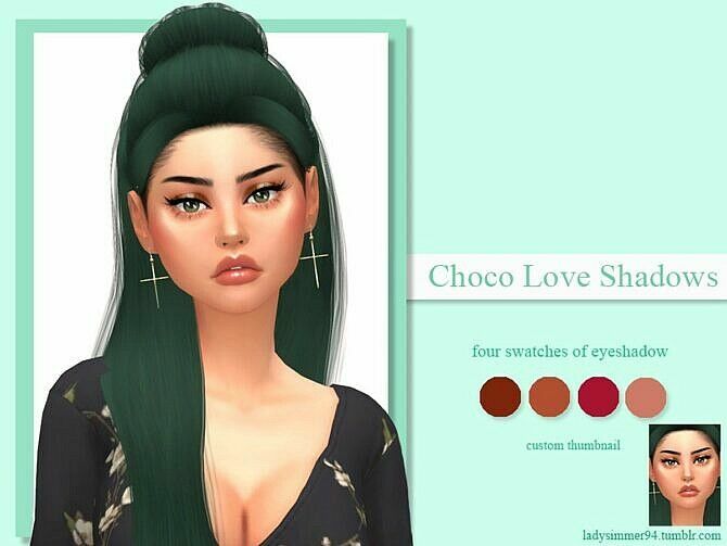 Choco Love Shadows By Ladysimmer94 Sims 4 CC