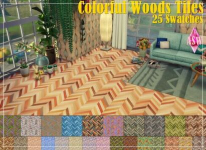 Colorful Wood Tiles At Annett’s Sims 4 Welt Sims 4 CC