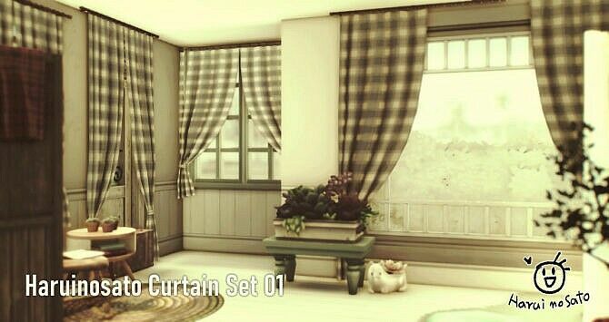 sims 4 cc curtain set 01 at haruinosatos cc 2