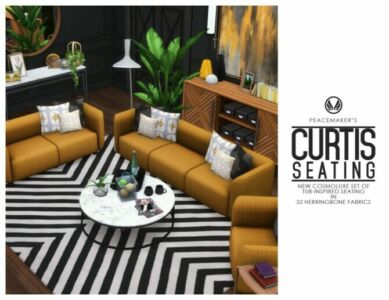 Curtis Seating At Simsational Designs Sims 4 CC