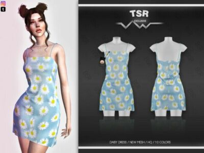 Daisy Dress BD470 By Busra-Tr Sims 4 CC