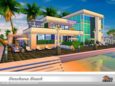 Denchana Beach House By Autaki Sims 4 CC