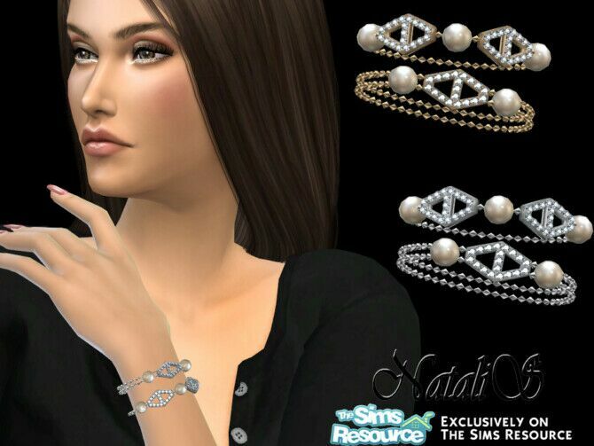 Diamond Hexagon Bracelet By Natalis Sims 4 CC