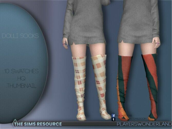 Dolli Socks By Playerswonderland Sims 4 CC