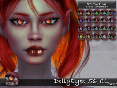 Dolly Eyes 56 CL By Tatygagg Sims 4 CC
