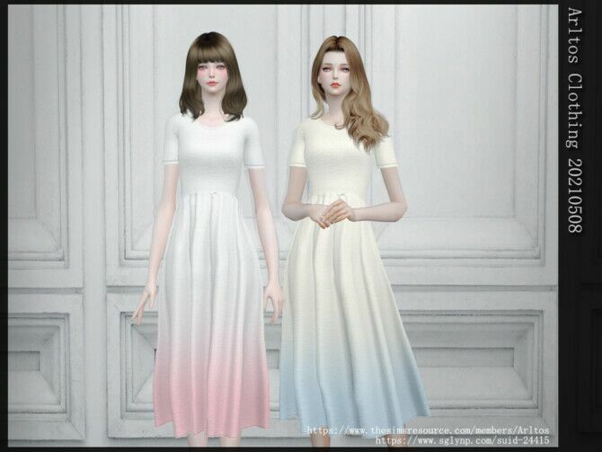 Dress 20210508 By Arltos Sims 4 CC