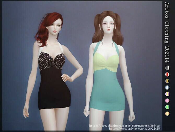 Dress 202114 By Arltos Sims 4 CC