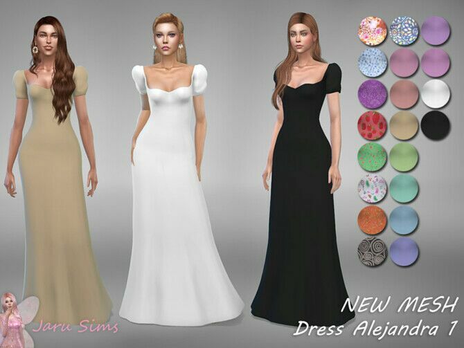 sims 4 cc dress alejandra 1 by jaru sims 2