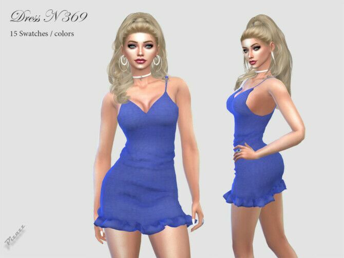 Dress N 369 By Pizazz Sims 4 CC