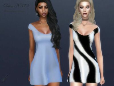 Dress N 375 By Pizazz Sims 4 CC