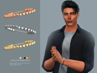 Dualism Bracelet By Sugar OWL Sims 4 CC