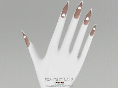 Exaholic Nails At Redheadsims Sims 4 CC