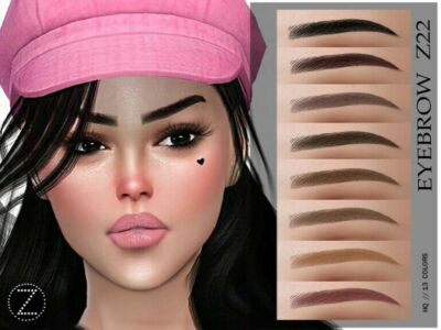 Eyebrow Z22 By Zenx Sims 4 CC