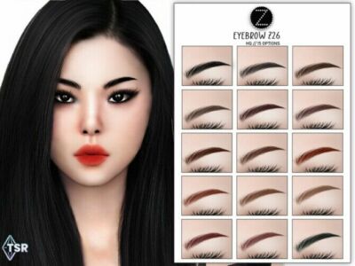 Eyebrow Z26 By Zenx Sims 4 CC