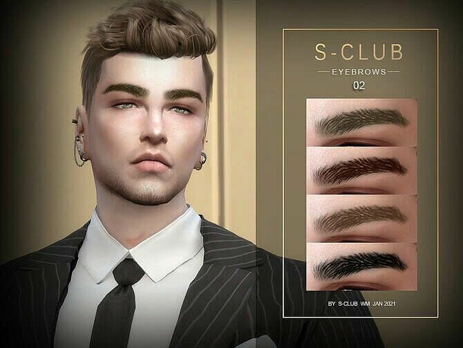 Eyebrows 202102 By S-Club WM Sims 4 CC