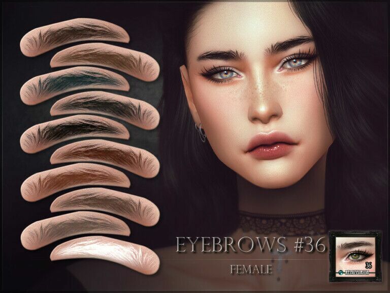 Eyebrows 36 Female By Remussirion Sims 4 CC