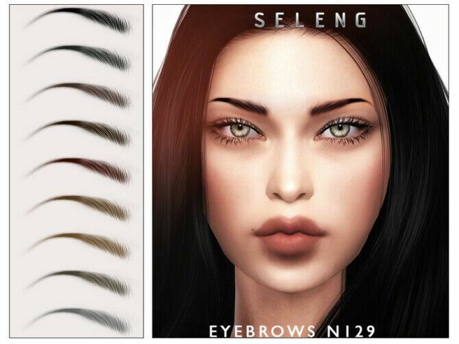 Eyebrows N129 By Seleng Sims 4 CC