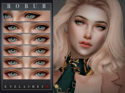 Eyelashes 24 By Bobur3 Sims 4 CC