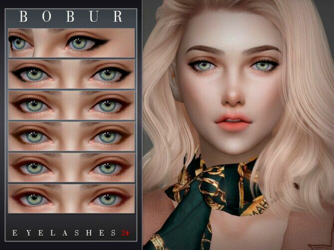 sims 4 cc eyelashes 24 by bobur3 2