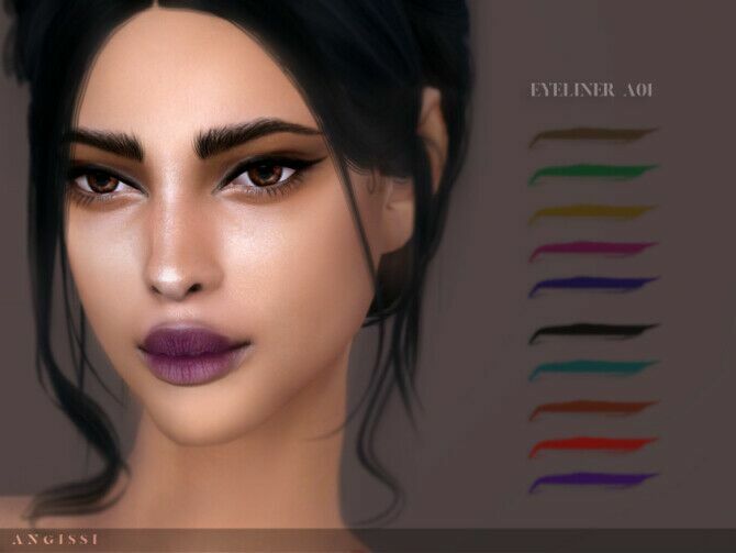 Eyeliner A01 By Angissi Sims 4 CC